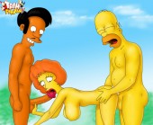 Simpsons groupsex scene